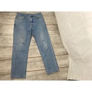 Faconnable Men's Light Wash 5-Pocket Cotton Denim Blue Jeans 36R Actual 34 x 31